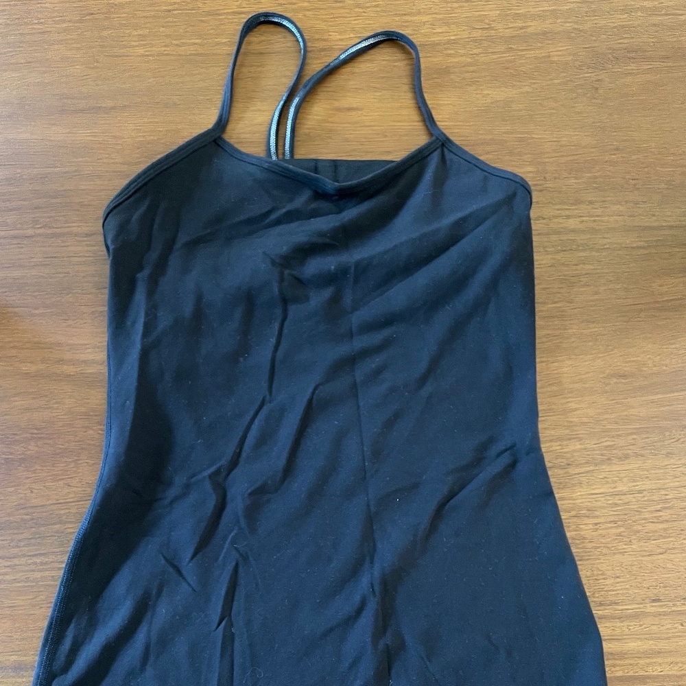 Black Athletic Shirt w/ built in Bra Lululemon